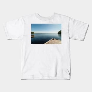 Sunny Day at the Dock Kids T-Shirt